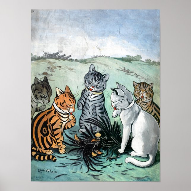 Póster ¿Qué debemos hacer con las plumas de Louis Wain? (Frente)