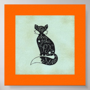 Póster ¿Qué Dice La Fox Poster?