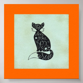 Póster ¿Qué Dice La Fox Poster?