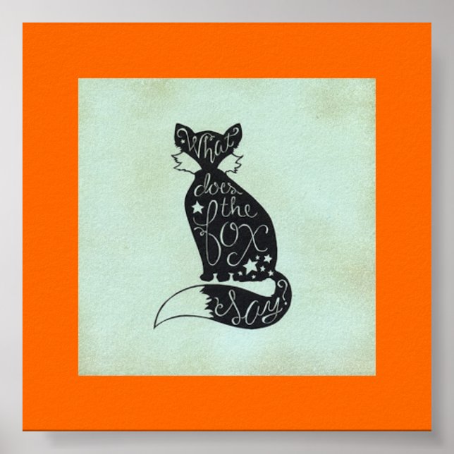 Póster ¿Qué Dice La Fox Poster? (Frente)