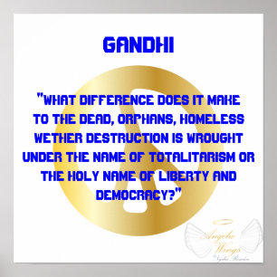 Póster "¿Qué Diferencia Hace...?"Gandhi-Cust.