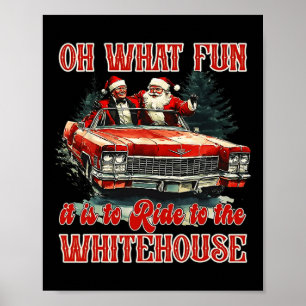 Póster Qué Diversión Es Ir A La Casa Blanca Funny San