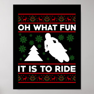 Póster Qué divertido es andar en motocicleta Dirt Bike