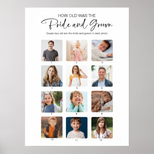 Póster ¿Qué edad tenían los Rótulos de la ducha de novia
