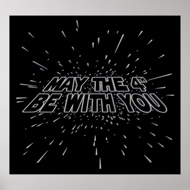 Póster Que el 4 esté contigo (Frente)