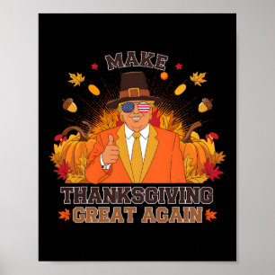 Póster Que el día de Acción de Gracias sea grande de nuev