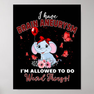 Póster Que El Elefante De Aneurysmo Cerebral Pueda Hacerl
