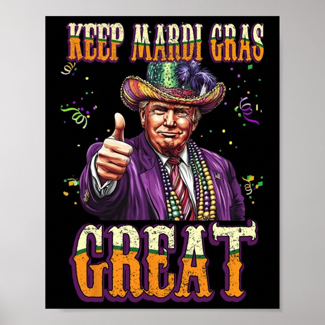 Póster Que el Mardi Gras sea genial, qué gracioso es que  (Frente)