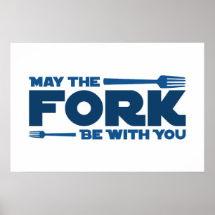 Póster Que el tenedor esté contigo
