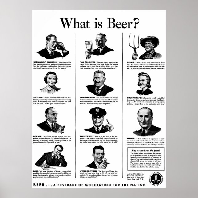 Póster ¿Qué es la cerveza? (Frente)