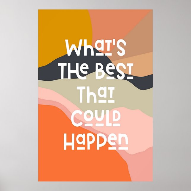Póster ¿Qué es lo mejor que puede pasar con el Poster de  (Frente)