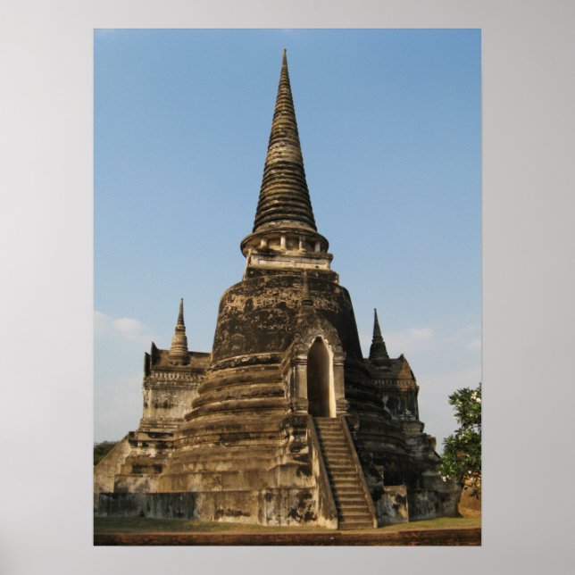 Póster ¿Qué es Phra Si Sanphet? Ayutthaya, Tailandia (Frente)