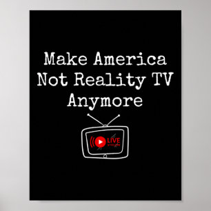 Póster Que Estados Unidos ya no sea la televisión de verd