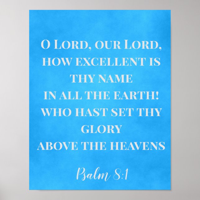 Póster Qué excelente es tu nombre (Frente)