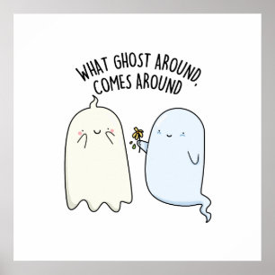 Póster ¿Qué fantasma alrededor viene alrededor Halloween 