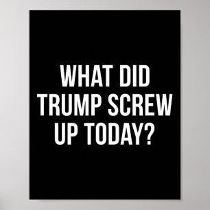 Póster ¿Qué fastidió Trump hoy -