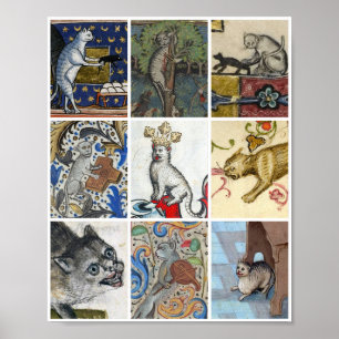 Póster ¿Qué Gato Medieval Eres Hoy?