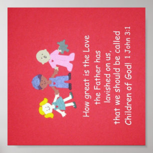 Póster Qué grande es el amor... 1 Juan 3:1