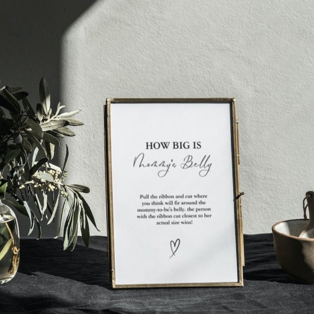 Póster Qué grande es el juego de Baby Shower de la panza  (Subido por el creador)