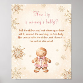 Póster Qué grande es la Baby Shower de los Navidades Bell