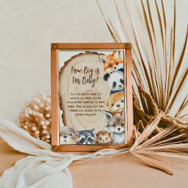 Póster Qué grande es su Rótulo de caza de animales en Woo