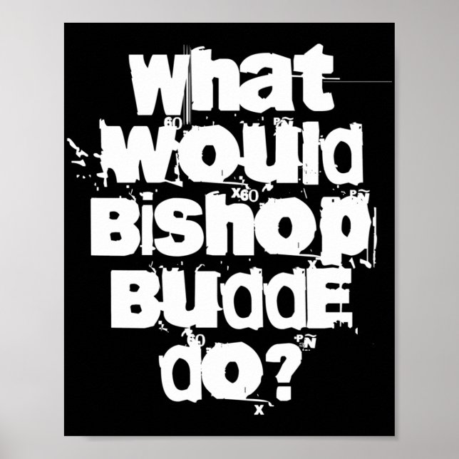 Póster Qué haría Bishop Budde (Frente)