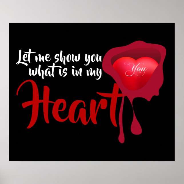 Póster ¿Qué hay en mi corazón? (Frente)