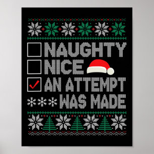 Póster Qué Hermoso Buen Intento Se Hizo Feo Navidad