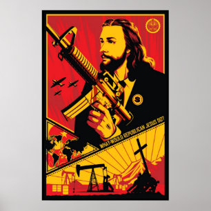 Póster ¿Qué Jesús republicano haría?
