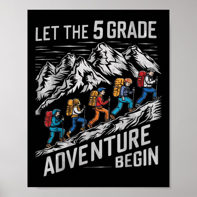Póster Que La Aventura De Quinto Grado Empiece El Teac De (Frente)