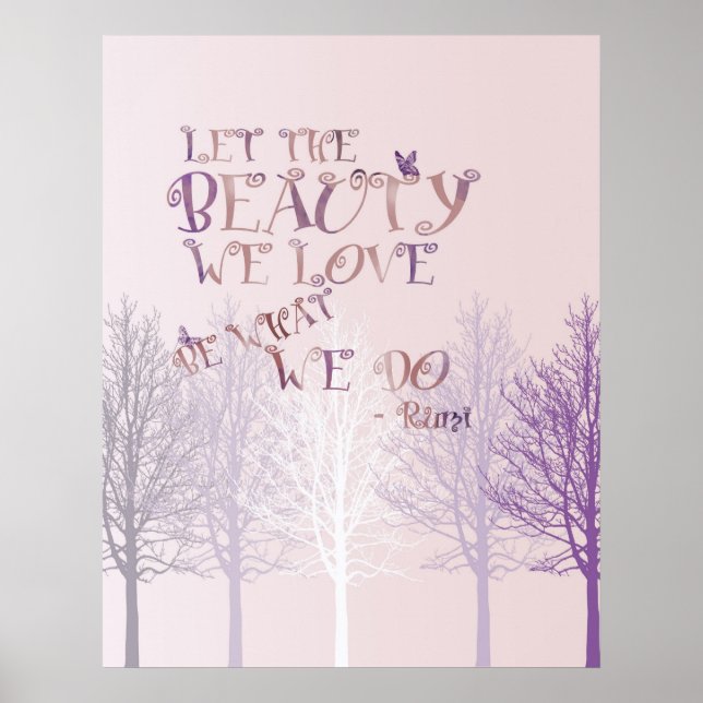 Póster Que la belleza (Frente)