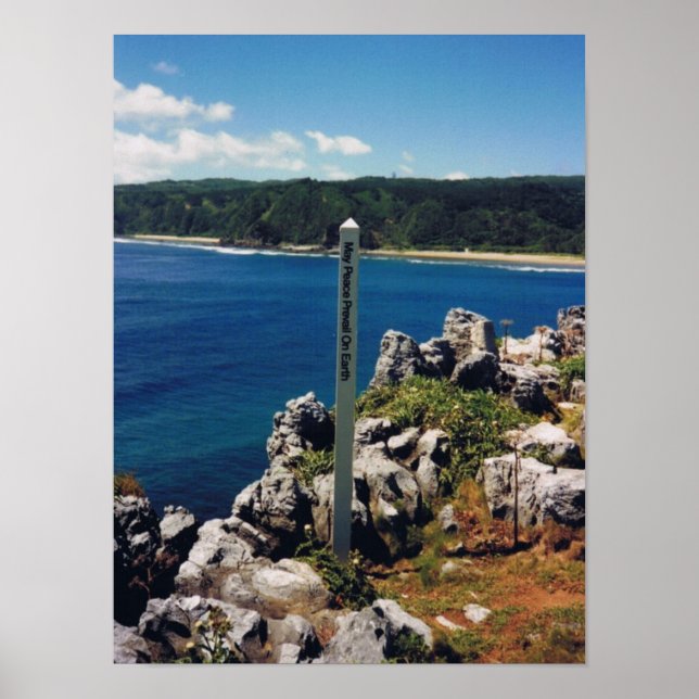 Póster ¡Que la paz prevalezca en la Tierra! (Frente)