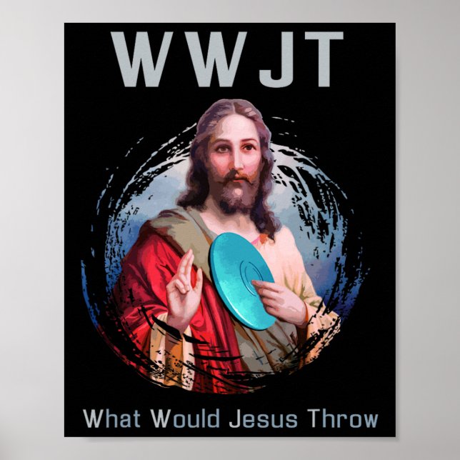 Póster ¿Qué Le Daría Jesús Al Gracioso Golf De Disco Para (Frente)