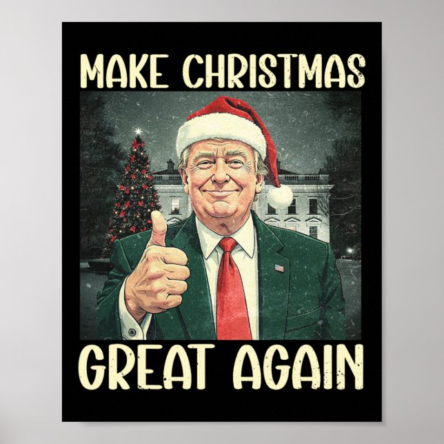 Póster Que los Navidades vuelvan a ser divertidos Santa T (Frente)
