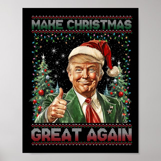 Póster Que los Navidades vuelvan a ser divertidos Santa T (Frente)