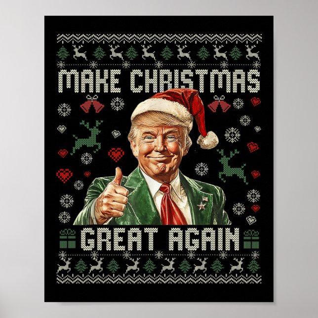 Póster Que los Navidades vuelvan a ser divertidos Santa T (Frente)