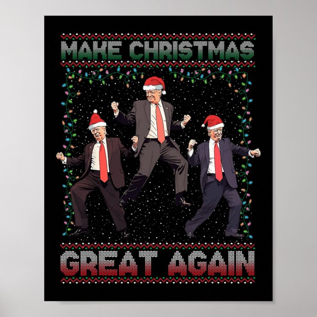 Póster Que los Navidades vuelvan a ser divertidos Santa T (Frente)