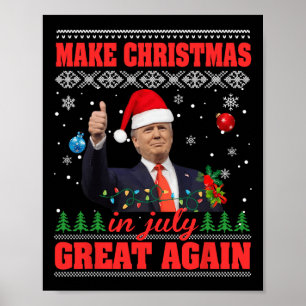 Póster Que los Navidades vuelvan a ser divertidos Santa T