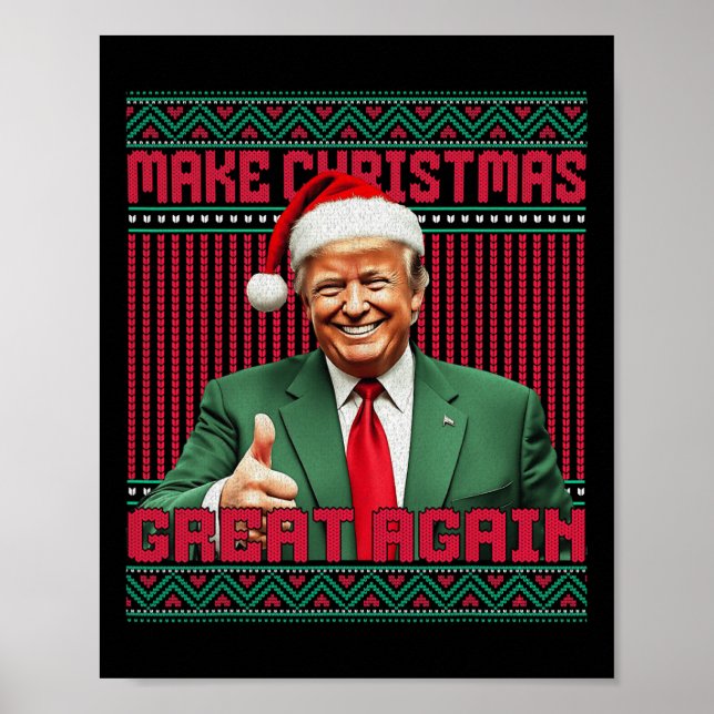 Póster Que los Navidades vuelvan a ser divertidos Santa T (Frente)