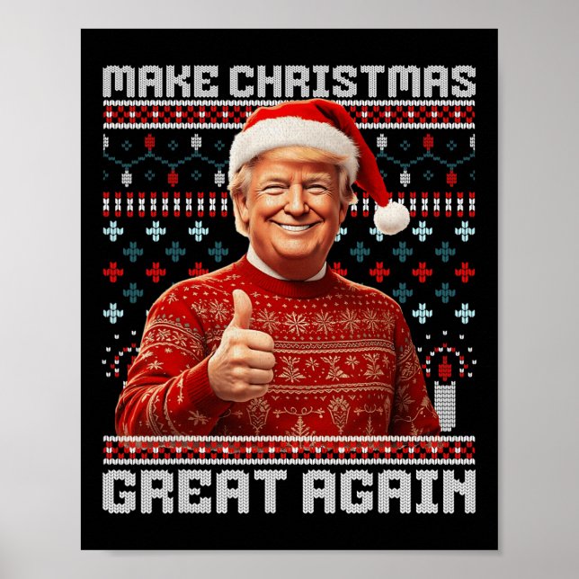 Póster Que los Navidades vuelvan a ser divertidos Santa T (Frente)