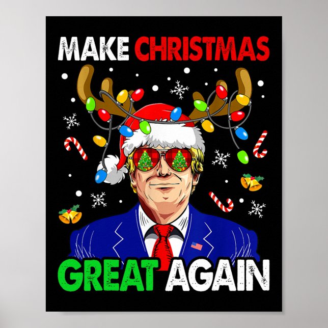 Póster Que los Navidades vuelvan a ser divertidos Santa T (Frente)