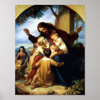 Póster Que los niños vengan a mí por Carl Vogelstein