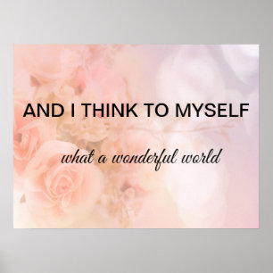 Póster Qué maravilloso poster mundial