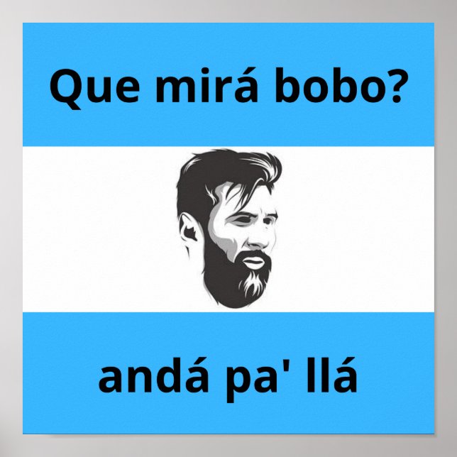 Póster que mira bobo (Frente)
