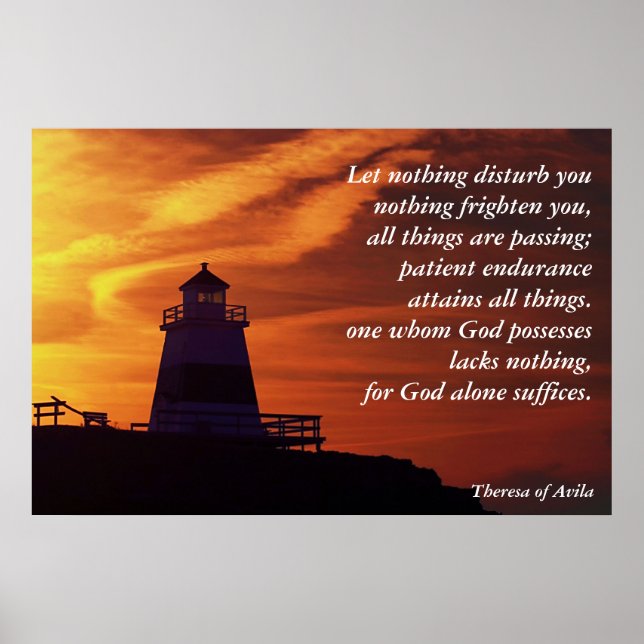 Póster Que nada te moleste (Frente)