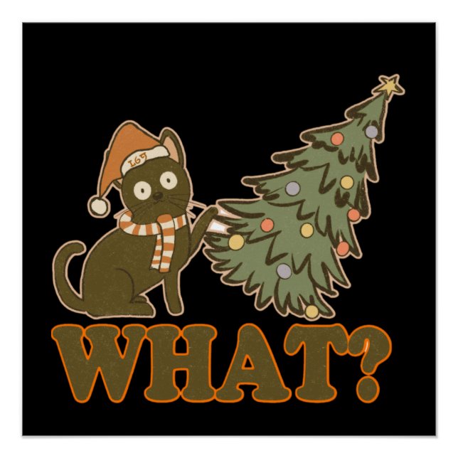 Póster ¿QUÉ? navidades graciosos (Anverso)