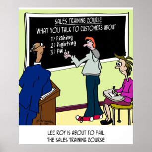 Póster Qué no hablar con los clientes