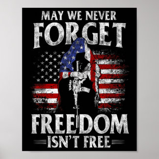 Póster Que nunca olvidemos que la libertad es bandera de 