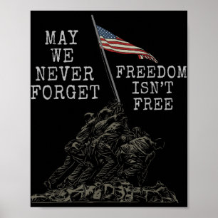 Póster Que nunca olvidemos que la libertad es libre de vo
