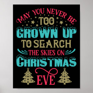 Póster Que nunca seas demasiado mayor en la Nochebuena